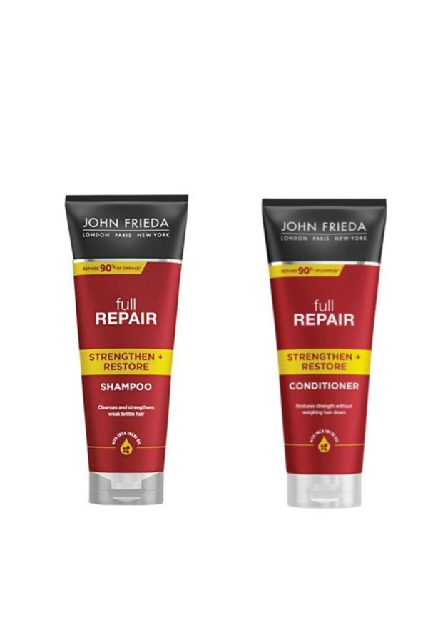 John Frieda Tam Onarıcı Güçlendirici + Onarıcı - Nemlendirici Şampuan Ve Krem -500 Ml - Image 1
