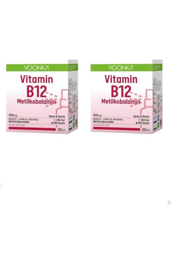 Voonka Vitamin B12 Sprey&Damla 20 Ml 2 Adet - Image 1