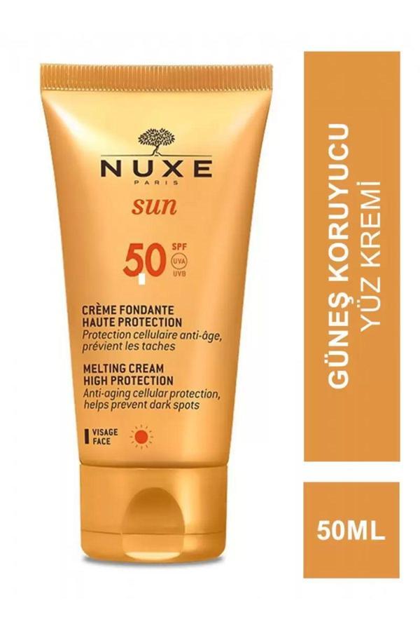 Nuxe Sun Spf 50 Face Cream Fondante Haute Protection Güneş Koruyucu Yüz Kremi 50Ml - Image 1