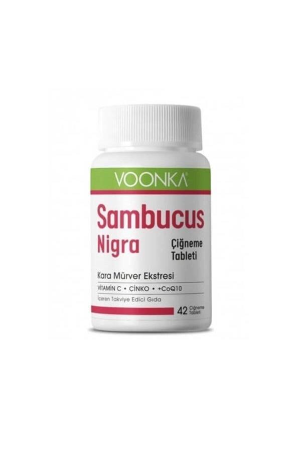 Voonka Yetişkinler Için Takviye Edici Gıda Sambucus Nigra 42 Çiğneme Tableti - Image 1