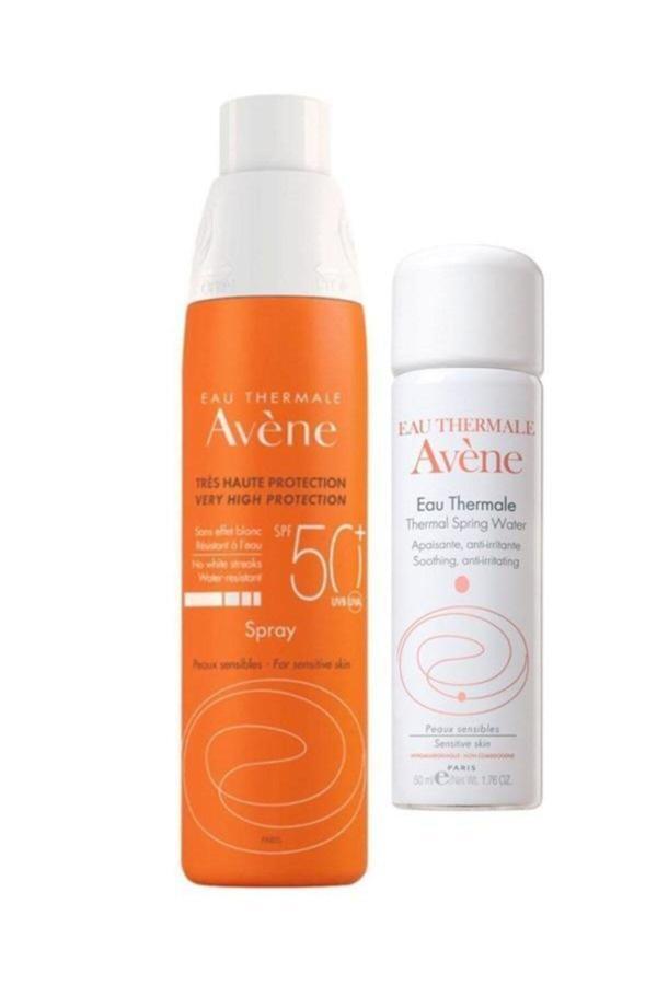 Avene Spray Spf 50+ Tüm Cilt Tipleri İçin Güneşten Koruyucu Vücut Spreyi 200 Ml + Termal Su 50 Ml - Image 1
