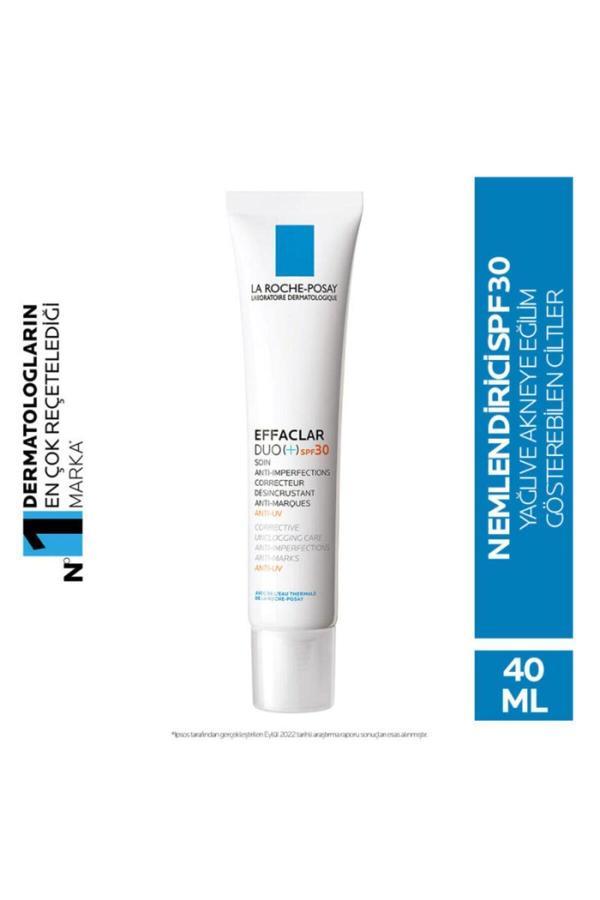 La Roche-Posay Effaclar Duo+Yağlı Ve Düzensiz Ciltler İçin Spf 30 Koruma Sağlayan Bakım Kremi 40Ml - Image 1
