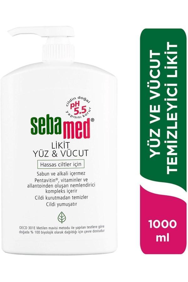 Sebamed Yüz Ve Vücut Temizleyici Likit 1000 Ml - Image 1