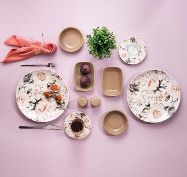 Schafer Meghan 32 Parça Kahvaltı Takımı Kahverengi KAH01 - Image 1