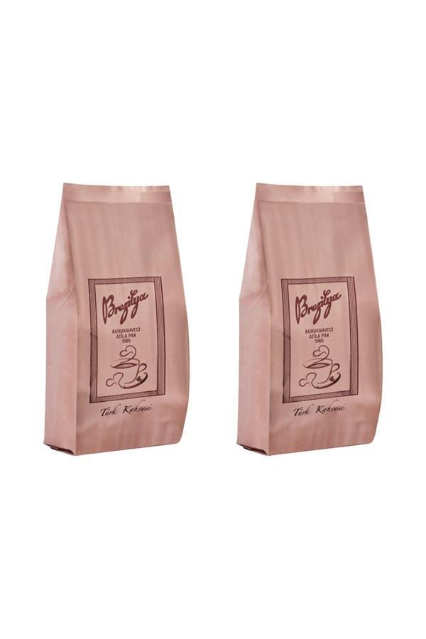 Brezilya Kuru Kahveci Atila Pak Orta Kavrulmuş Meşhur Denizli Türk Kahvesi 250 Gram 2'li Set (250GR x 2) - Image 1
