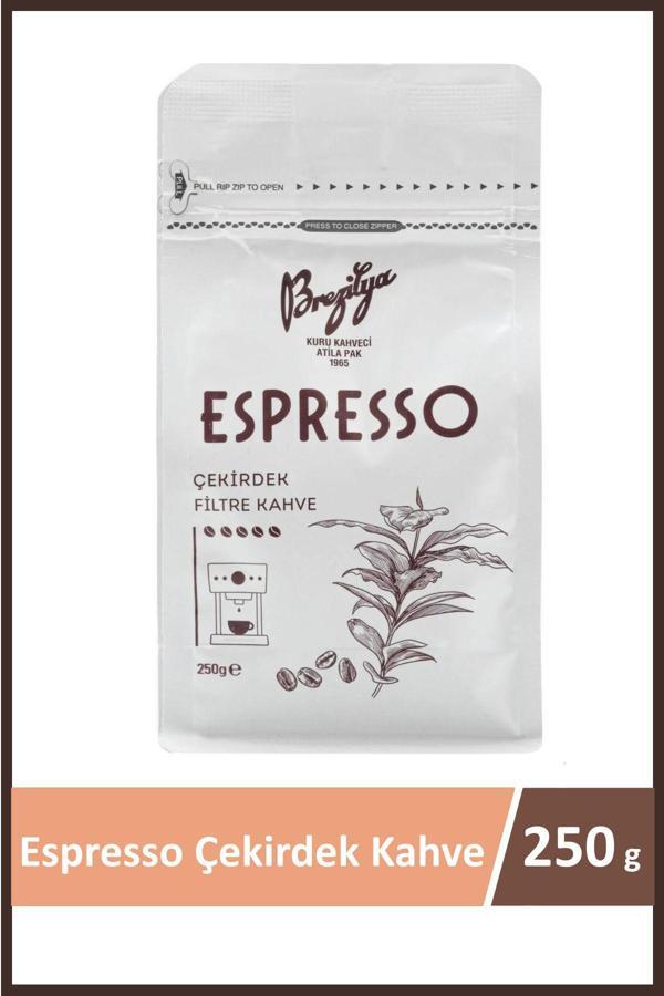 Brezilya Kuru Kahveci Atilla Pak Espresso Çekirdek Kahve 250 gr - Image 1