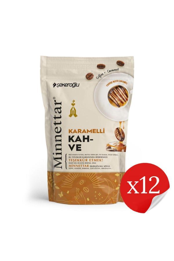 Şekeroğlu Minnettar Karamelli Kahve 12 x 165 Gr ( 12 Adet ) - Image 1