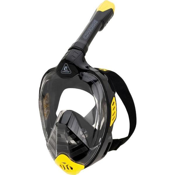 Cressi Bali Tam Yüz Maske BLACK / YELLOW-S/M - Image 1
