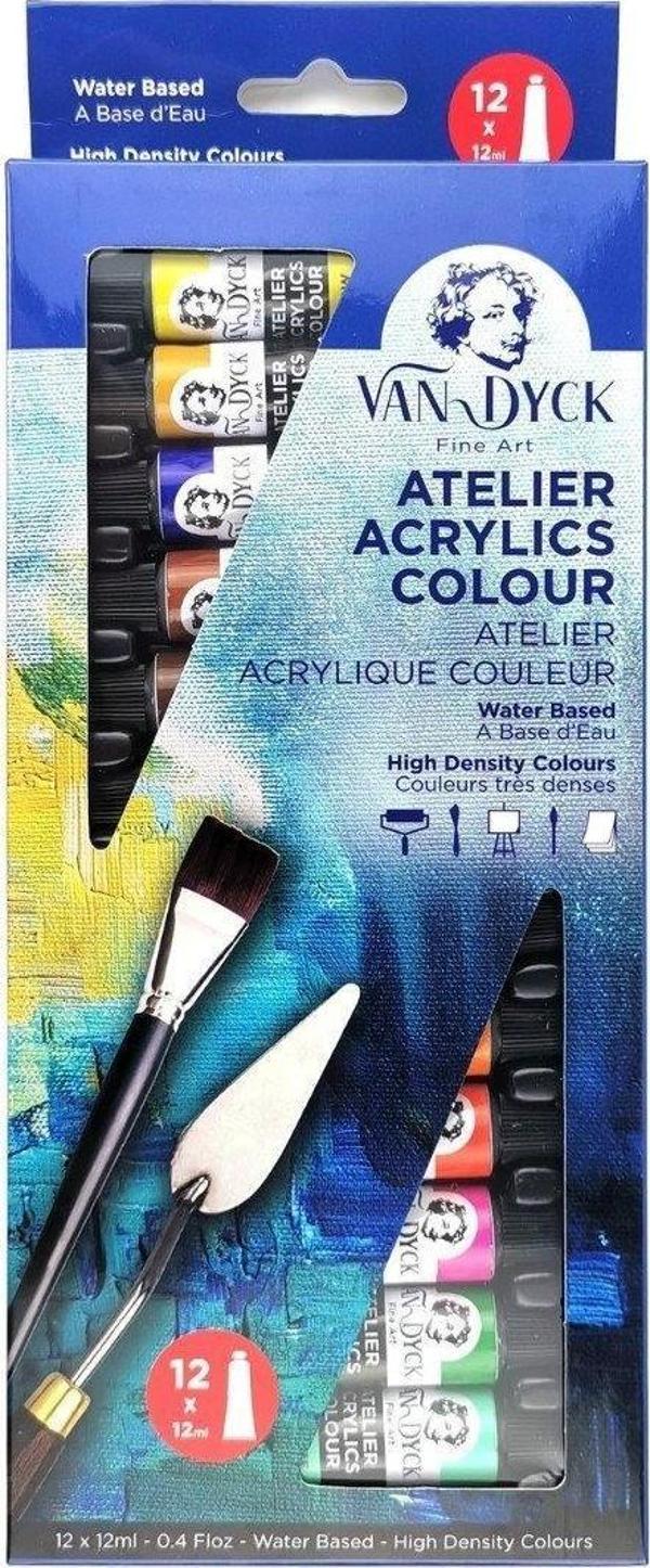 VAN DYCK ATELIER AKRİLİK BOYA 12 ML (12 Lİ) SET - Image 1