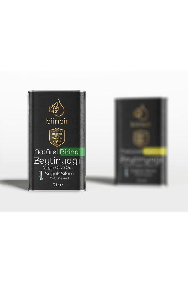 Biincir Natürel Birinci Zeytinyağı Soğuk Sıkım 3 Lt - Image 1