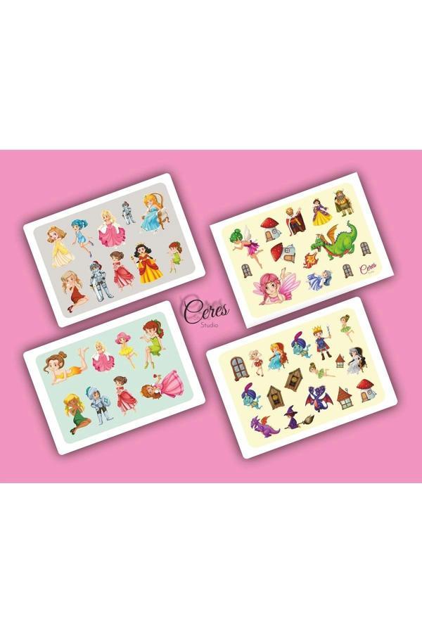Fairytale Etiket Sticker 46 Adet Etiket 4 Sayfa 9x13cm - Image 1