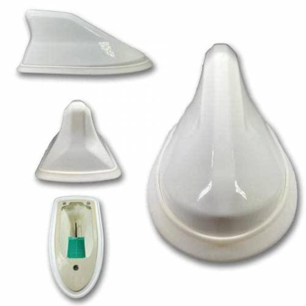 Honda Civic Uyumlu Balık Sırtı Anten Shark Balina Anten Beyaz (Beyaz Silikonlu) - Image 1