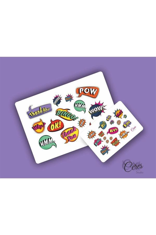 Omg Thank You Vb... 30 Adet Etiket 2 Sayfa 9x13cm - Image 1