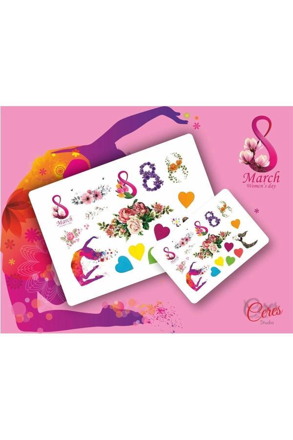 8 Mart Kadınlar Günü Çıkartmaları | Etiket | Sticker - Image 1