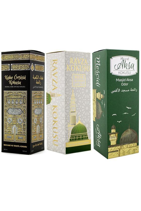 Kabe Örtüsü kokusu Medine Ravza Kokusu Mescidi Aksa Kokusu Sprey 400 Ml. - Image 1