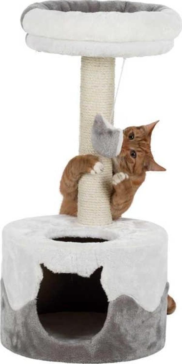 Trixie Kedi Tırmalaması ve Evi 71cm Beyaz Gri - Image 1