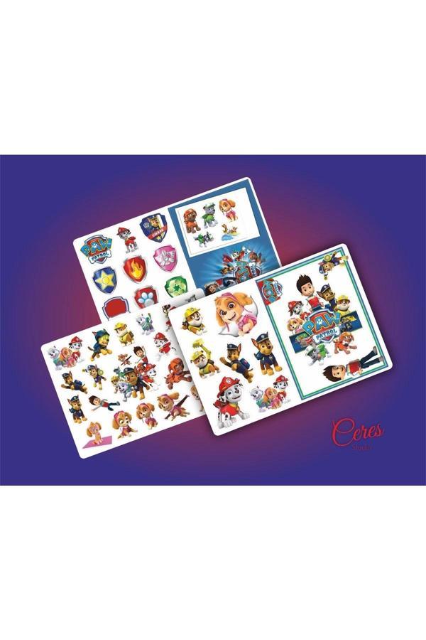 Paw Patrol Sticker Etiket 3 Sayfa (A5) 50 Adet Etiket - Image 1