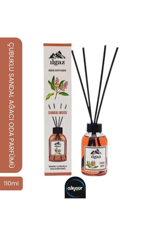 Ilgaz Sandal Oda Kokusu 110 Ml Dinlendirici Sandal Ağacı Ev Parfümü Bambu Çubuklu Sandal Wood - Image 1