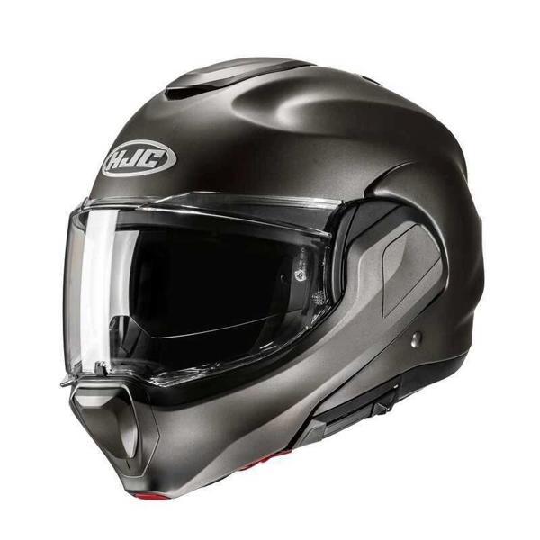 KASK HJC F100 MAT TITANIUM 180 DERECE ÇENE AÇILIR - Image 1