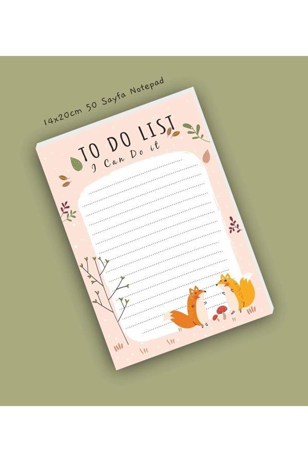 Notepad | Not Defterleri | Bloknot | A5 (14x20cm) 50 Sayfa Not Defteri - Image 1