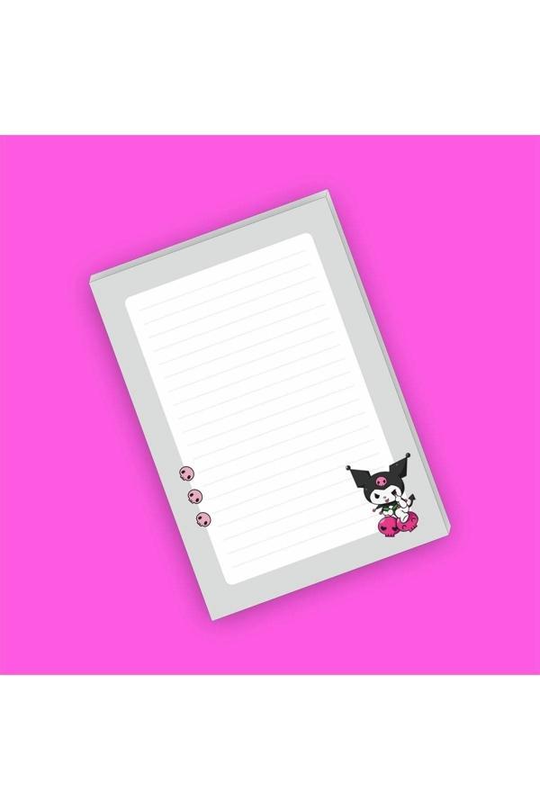 Kuromi Sanrio Not Defterleri | Notepad | Bloknot | Memo | A5 (14x20cm) 40 Sayfa Not Defteri - Image 1