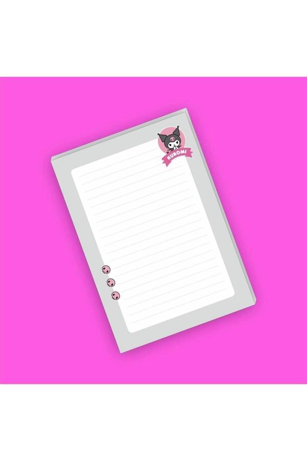 Kuromi Sanrio Not Defterleri | Notepad | Bloknot | Memo | A5 (14x20cm) 40 Sayfa Not Defteri - Image 1