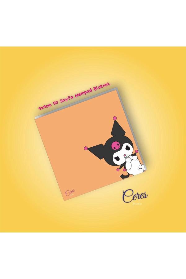 Kuromi Sanrio Not Defterleri | Notepad | Bloknot | Memo | 9X9 50 Sayfa BLOKNOT - Image 1