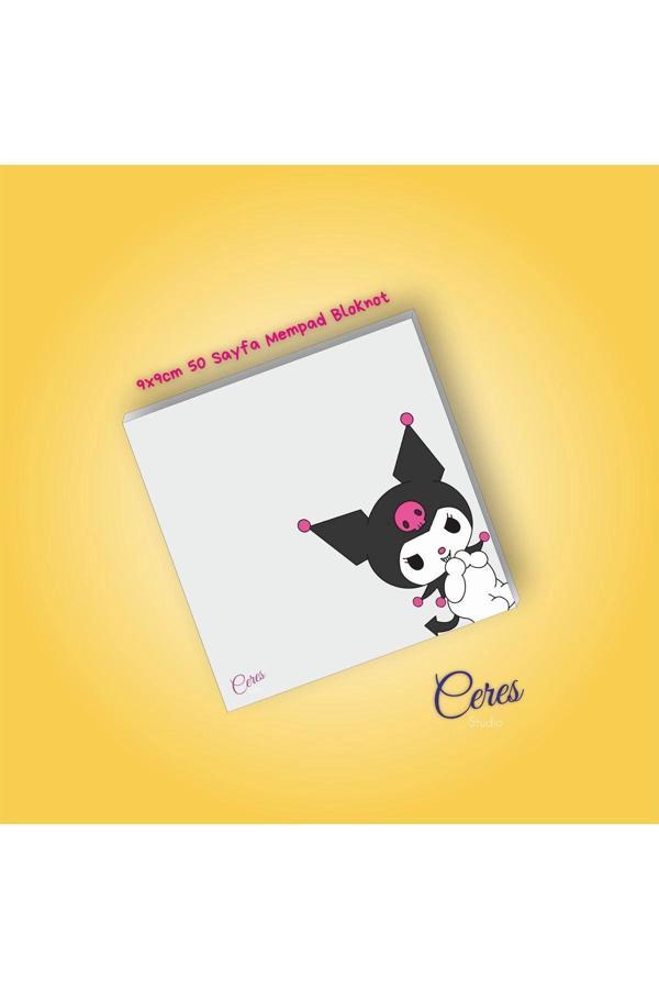 Kuromi Sanrio Not Defterleri | Notepad | Bloknot | Memo | 9X9 50 Sayfa BLOKNOT - Image 1