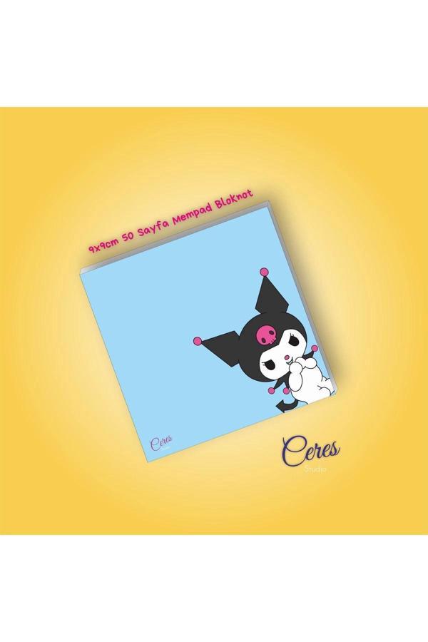 Kuromi Sanrio Not Defterleri | Notepad | Bloknot | Memo | 9X9 50 Sayfa BLOKNOT - Image 1
