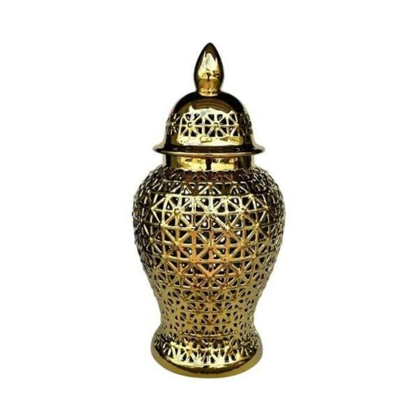 Lamedore Delikli Desen Gold Küçük Küp 24X24X46 - Image 1