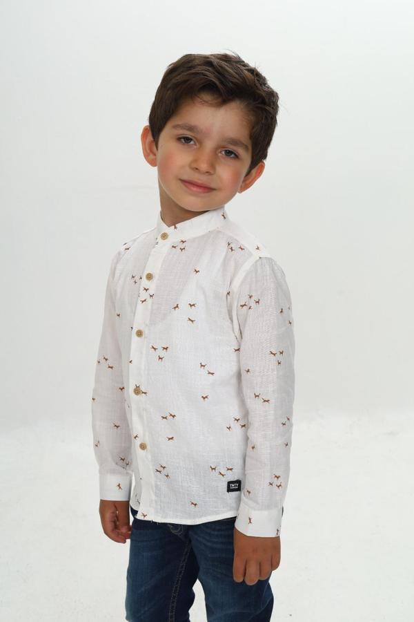 Toontoy Erkek Çocuk At Baskılı Gömlek - Image 1