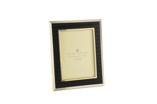 Mikasa Moor Siyah Gold Deri Çerçeve 13x18cm - Image 1
