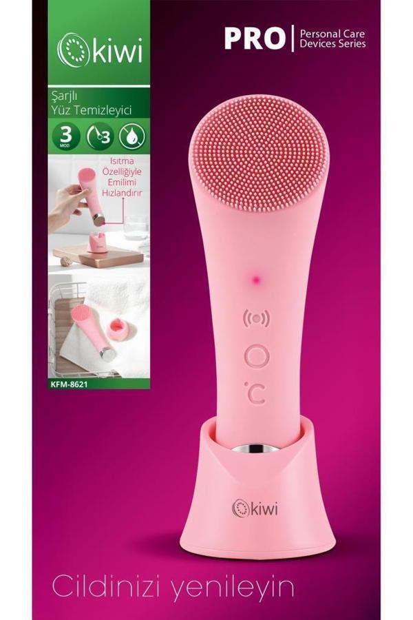 Kiwi KFM-8621 Şarjlı Mikro Titreşimli Isıtmalı Yüz Temizleme Cihazı - Image 1