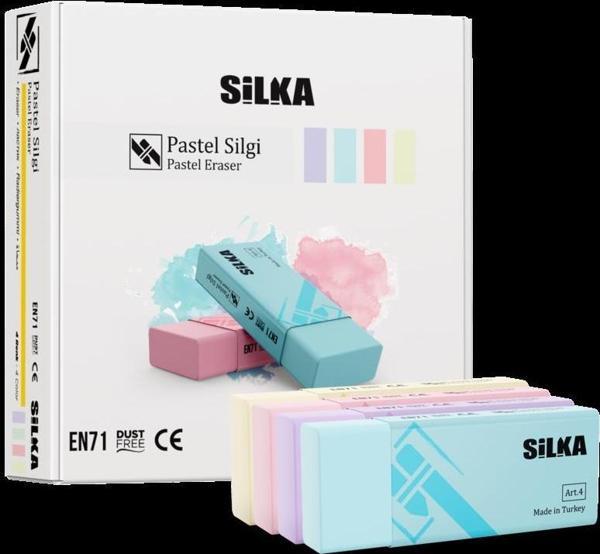 SİLKA SİLGİ PASTEL RENK TPR 5 ADET - Image 1