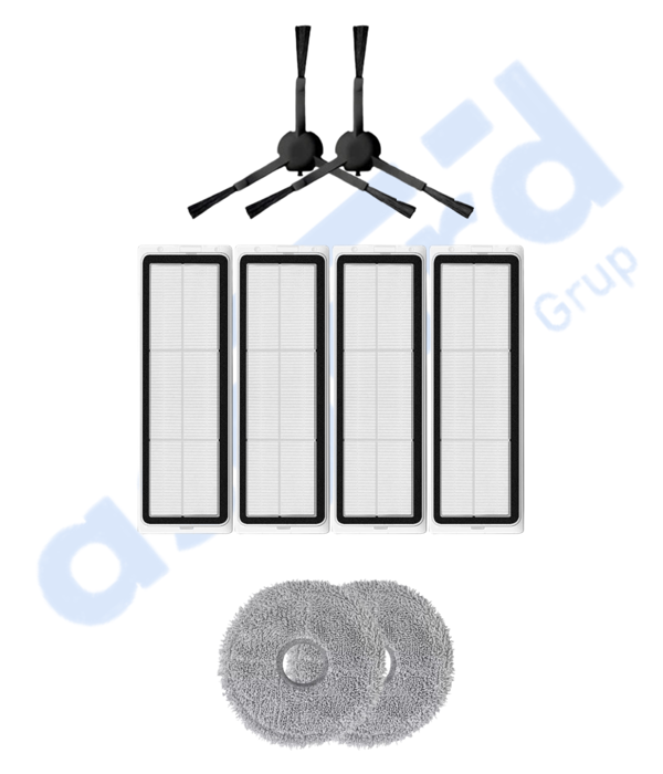 DREAME L20 ULTRA UYUMLU 2 Yan Fırça 4 Filtre 2 Mop - Image 1