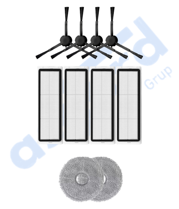 DREAME L20 ULTRA UYUMLU 4 Yan Fırça 4 Filtre 2 Mop - Image 1