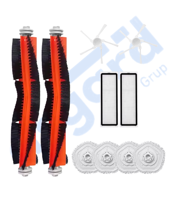 DREAME W10-W10 PRO UYUMLU 2 Ana Fırça 2 Yan Fırça 2 Filtre 4 Mop - Image 1
