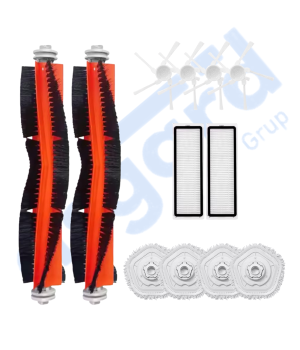 DREAME W10-W10 PRO UYUMLU 2 Ana Fırça 4 Yan Fırça 2 Filtre 4 Mop - Image 1