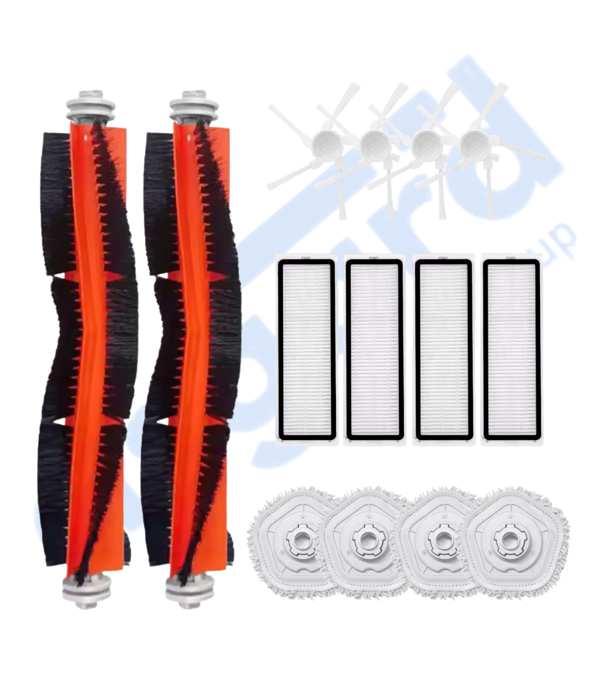 DREAME W10-W10 PRO UYUMLU 2 Ana Fırça 4 Yan Fırça 4 Filtre 4 Mop - Image 1
