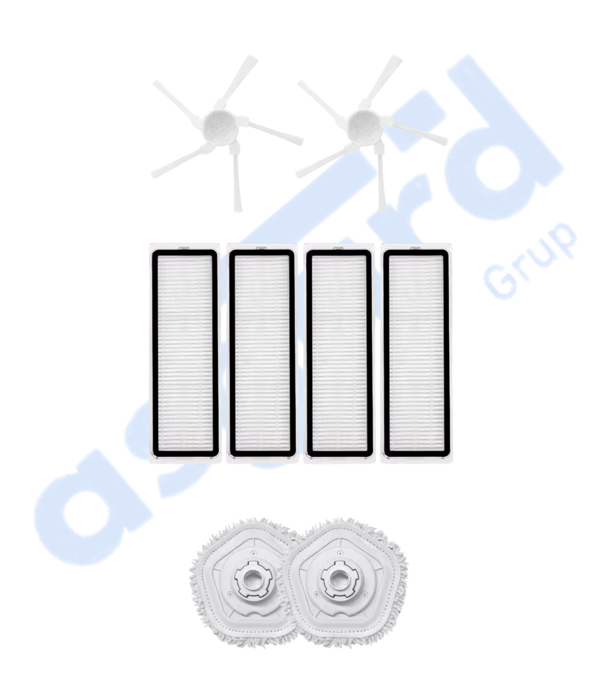 DREAME W10-W10 PRO UYUMLU 2 Yan Fırça 4 Filtre 2 Mop - Image 1