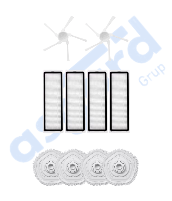 DREAME W10-W10 PRO UYUMLU 2 Yan Fırça 4 Filtre 4 Mop - Image 1