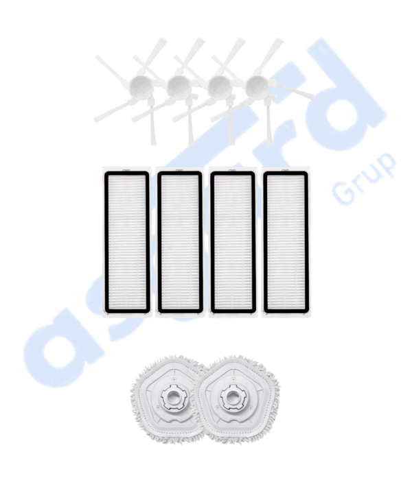 DREAME W10-W10 PRO UYUMLU 4 Yan Fırça 4 Filtre 2 Mop - Image 1