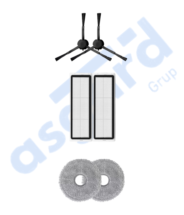 DREAME X20 MAX-X20 PRO UYUMLU 2 Yan Fırça 2 Filtre 2 Mop - Image 1