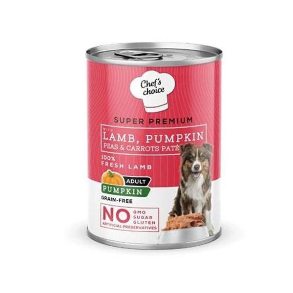 Chefs Choice Pumpkin Pate Kuzulu Balkabaklı Tahılsız Yetişkin Köpek Konservesi 12 Adet 400 Gr - Image 1