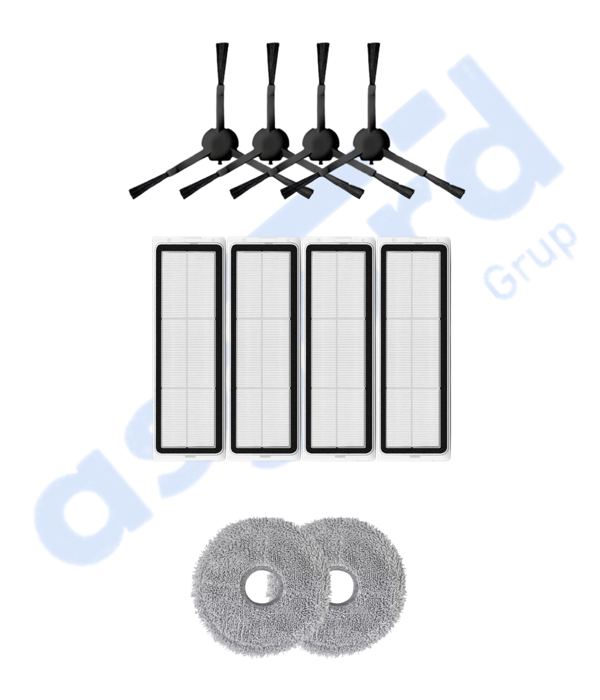DREAME X20 MAX-X20 PRO UYUMLU 4 Yan Fırça 4 Filtre 2 Mop - Image 1