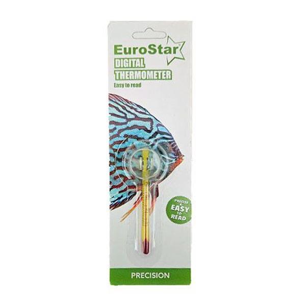 EuroStar Sarı Cam Civalı Derece 6 cm Termometre - Image 1