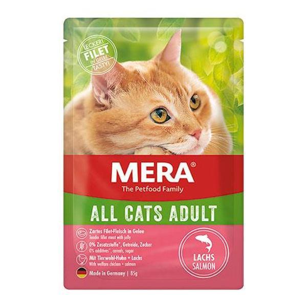 Mera Somonlu Pouch Tahılsız Yetişkin Kedi Konservesi 85 Gr - Image 1