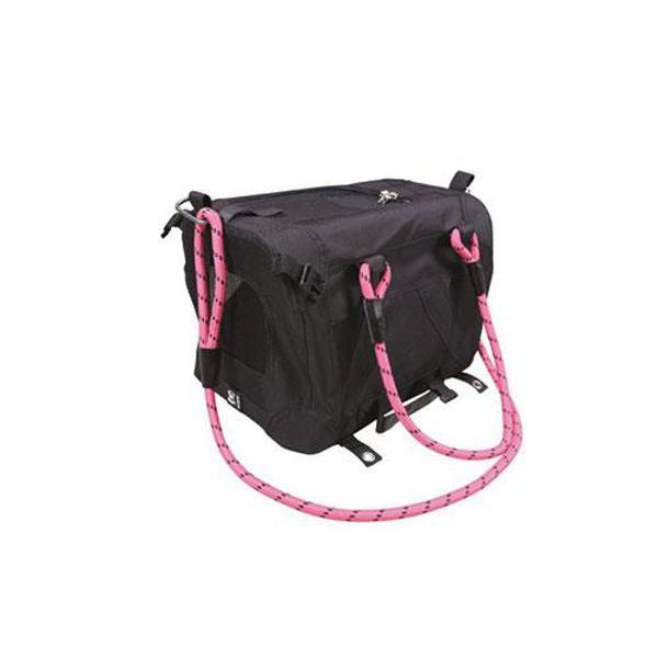 M-Pets 2in1 Remix Omuz Kemerli Kedi ve Küçük Irk Köpek Taşıma Çantası Pembe Siyah 41x28x28 Cm - Image 1