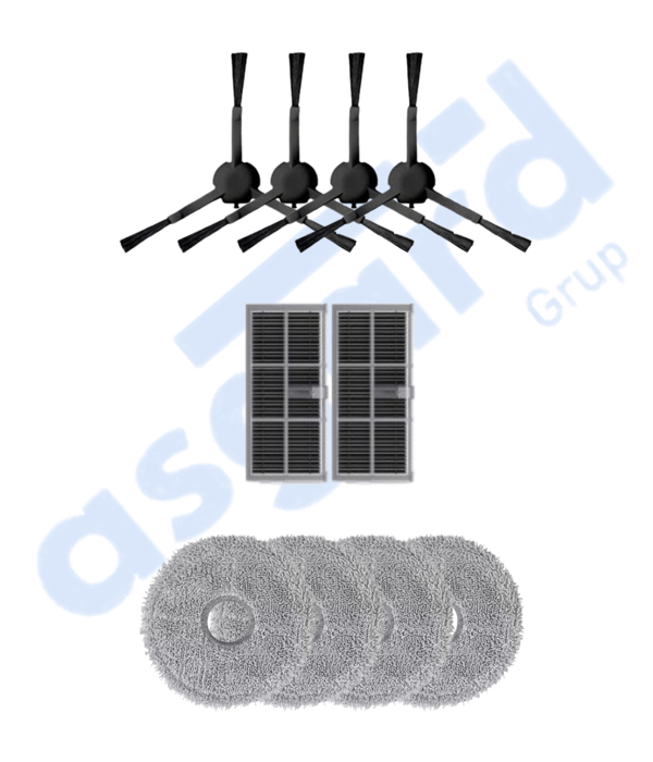 DREAME X30PRO-L10S PRO ULTRA-X30 ULTRA UYUMLU 4 Yan Fırça 2 Filtre 4 Mop - Image 1