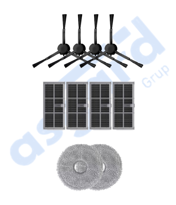 DREAME X30PRO-L10S PRO ULTRA-X30 ULTRA UYUMLU 4 Yan Fırça 4 Filtre 2 Mop - Image 1